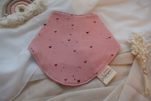 Wölkchen | Mitwachsendes Halstuch mit Saugkern "Herzregen Mauve"