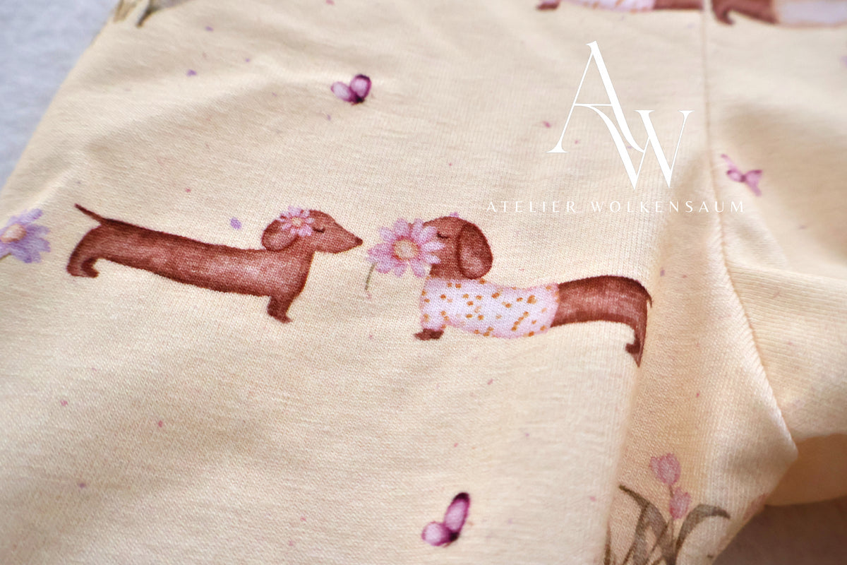 Wolkenbeinchen | Leggings – „Dackelträumchen“ in Gr. 86