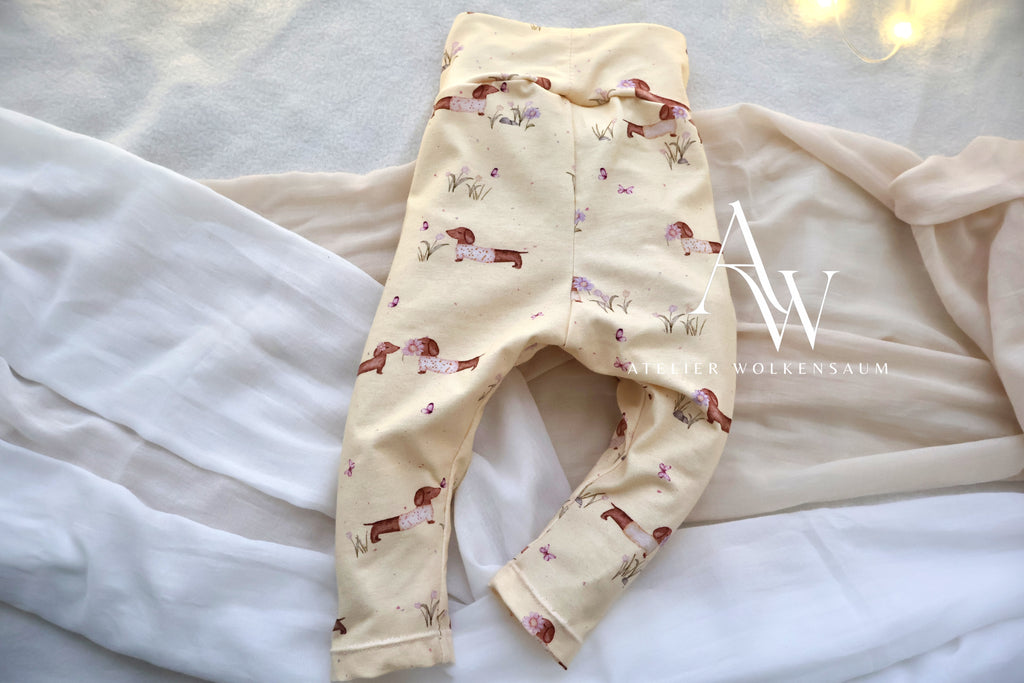 Wolkenbeinchen | Leggings – „Dackelträumchen“ in Gr. 86