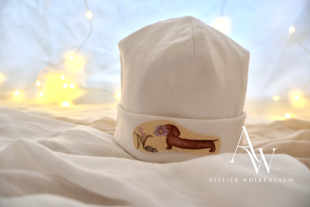 Wolkencool | Hipster-Beanie „Dackelträumchen“ KU: 40-44 cm
