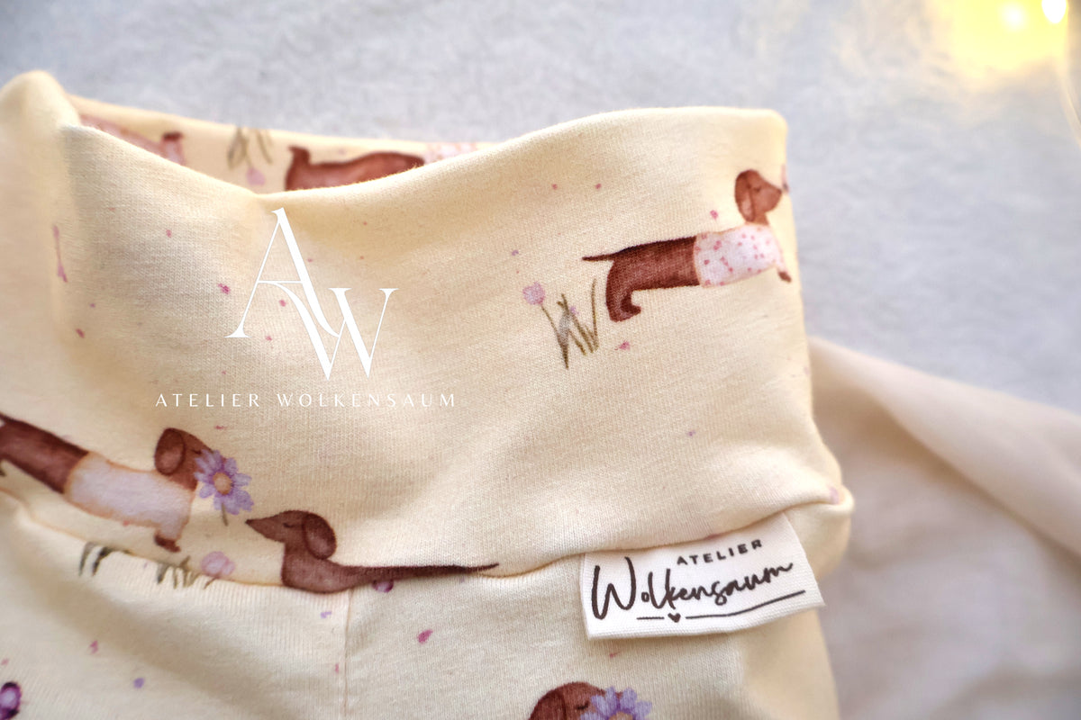 Wolkenbeinchen | Leggings – „Dackelträumchen“ in Gr. 86