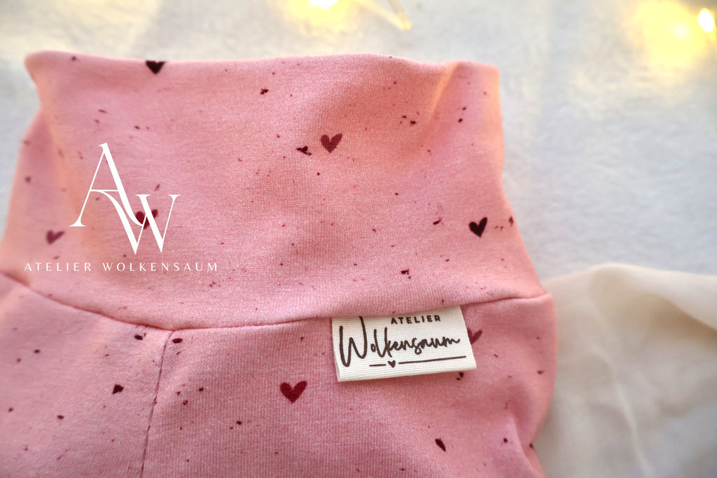 Wolkenbeinchen | Leggings – „Herzregen“ in Gr. 68